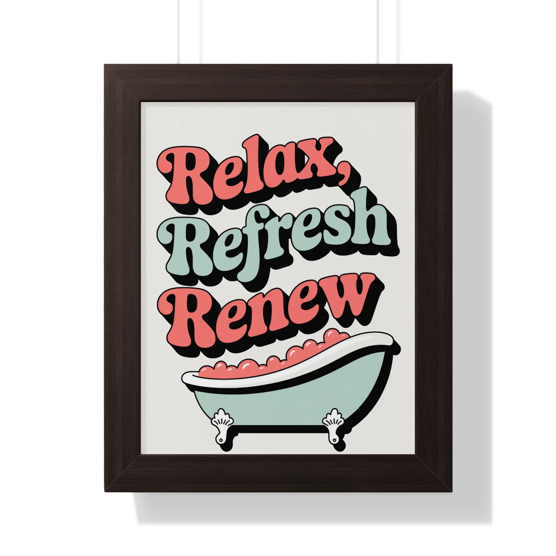 Relax Refresh Renew Framed Wall Art Décor product