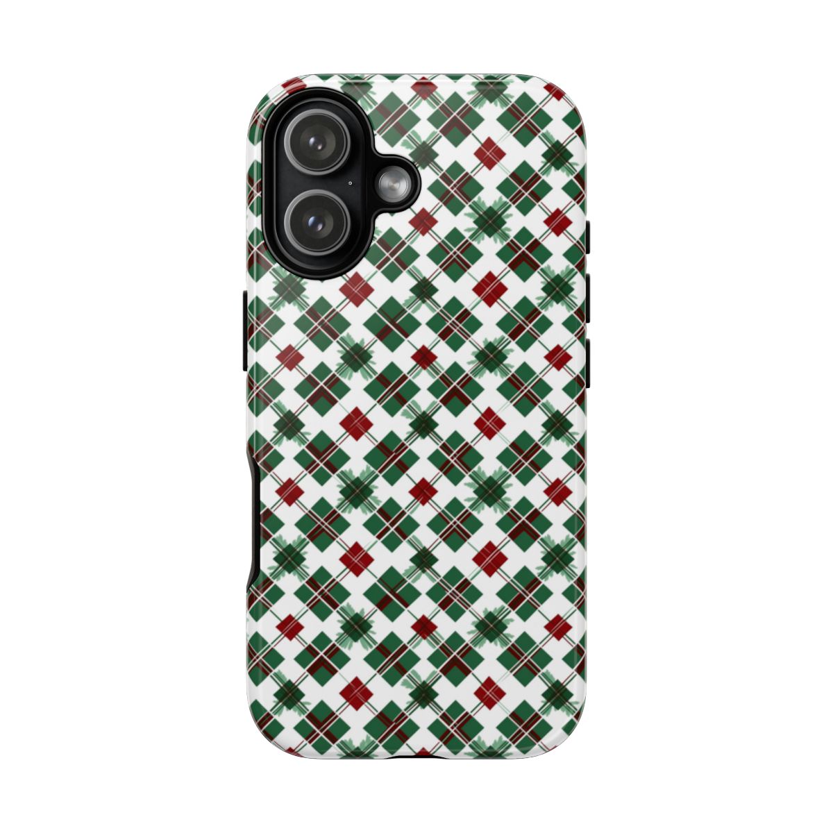 Christmas Plaid Pattern Protective Phone Case