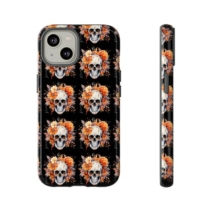 Skeleton iPhone Case, Goth Cell Phone Case, Halloween Skeleton Phone Case,