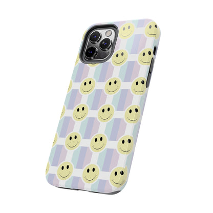 Smiley Face Retro Tough Phone Case, Cute Cool Trendy Biodegradable Phone Case