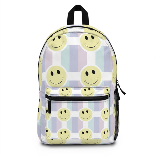 Smiley Face School Backpack, Cute Retro Backpack for Girls, Kids Backpack, Back to School