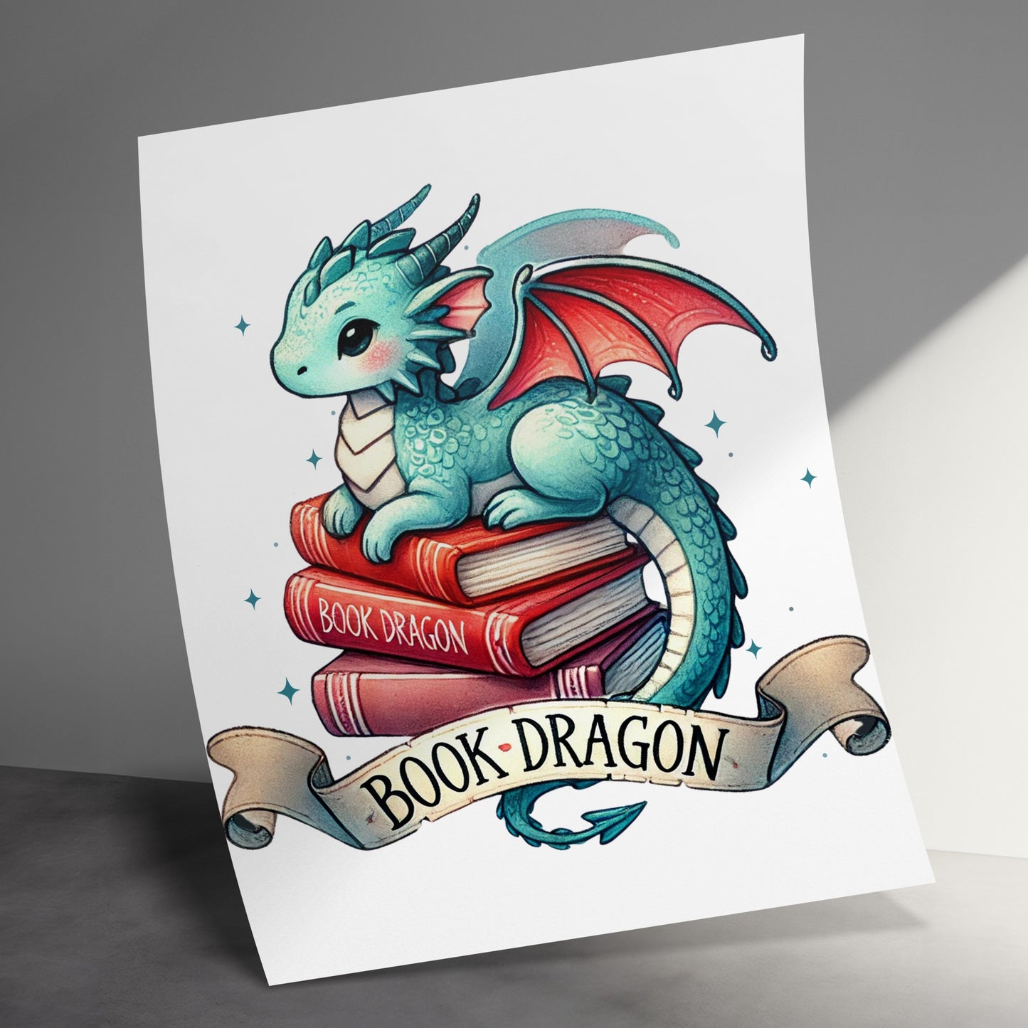 Enchanting Dragon Illustration for Book Lover product