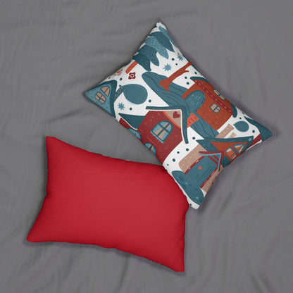 Bohemian Lumbar Pillow, Cottagecore, Holiday Pillow Cover, Cute Unique Accent  Pillow