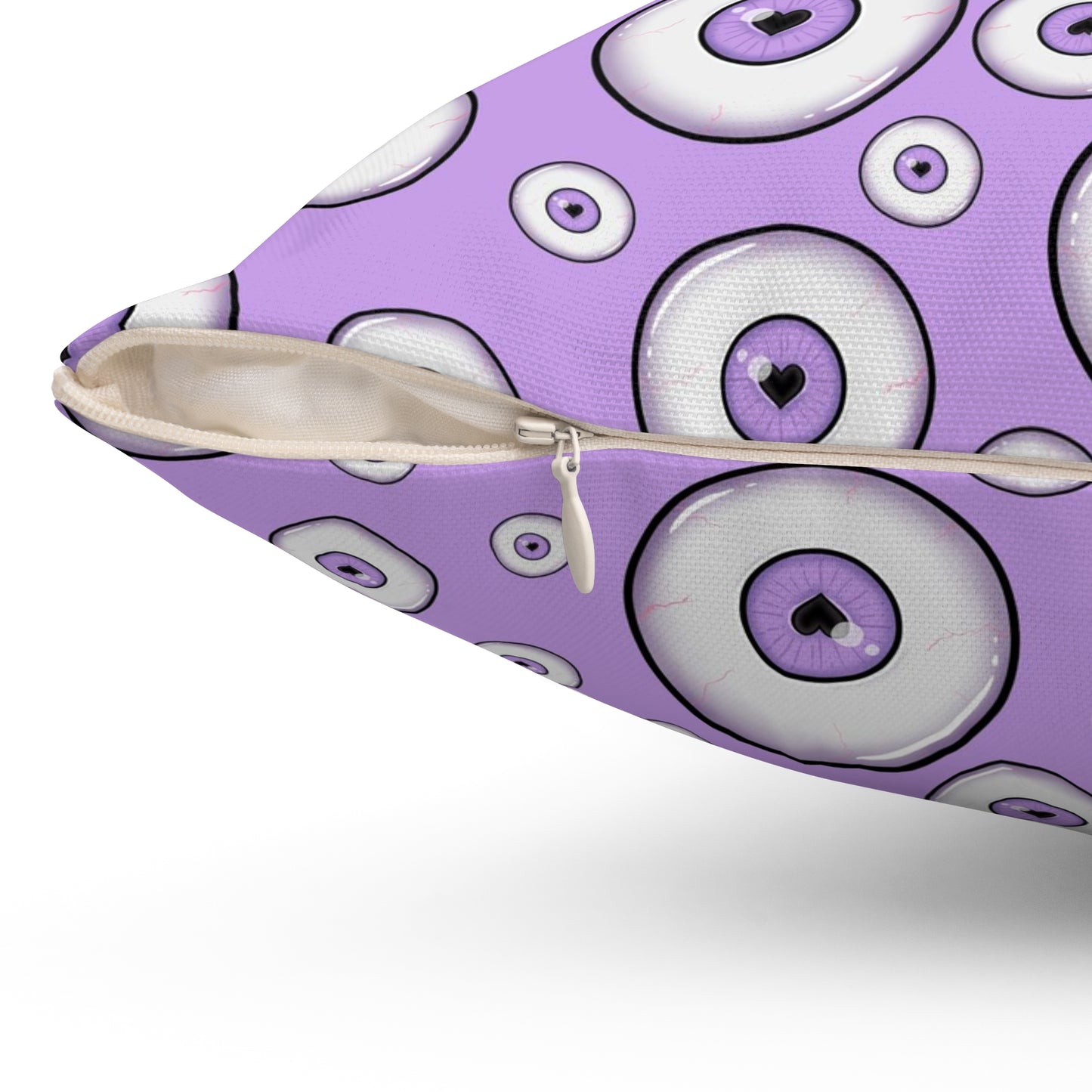 Pastel Purple Goth Eyeball Pillow Goth Gift  Spun Polyester Square Pillow