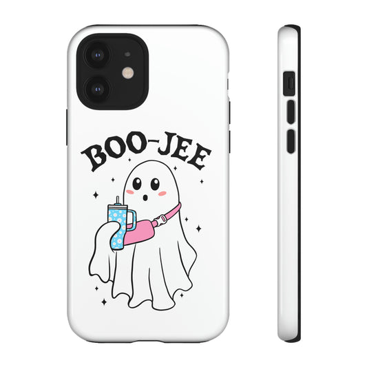 Boo Jee Ghost Phone Case, Halloween Cell Phone Case, Cute iPhone 15 Case