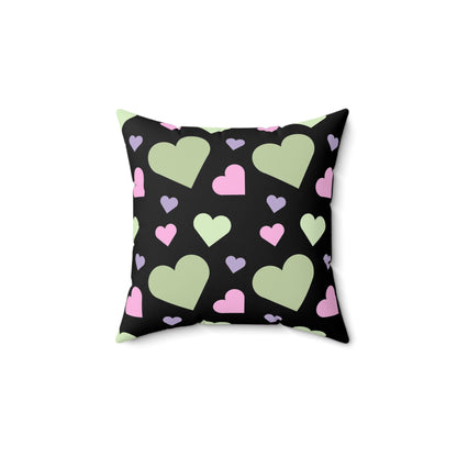 Pastel Goth Heart Throw Pillow and Throw Pillow Cover Decorative Pillow for Couch