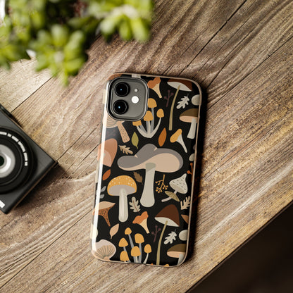 Mushroom Cell Phone Case, Boho Retro Cool Cute Tough Phone Cases