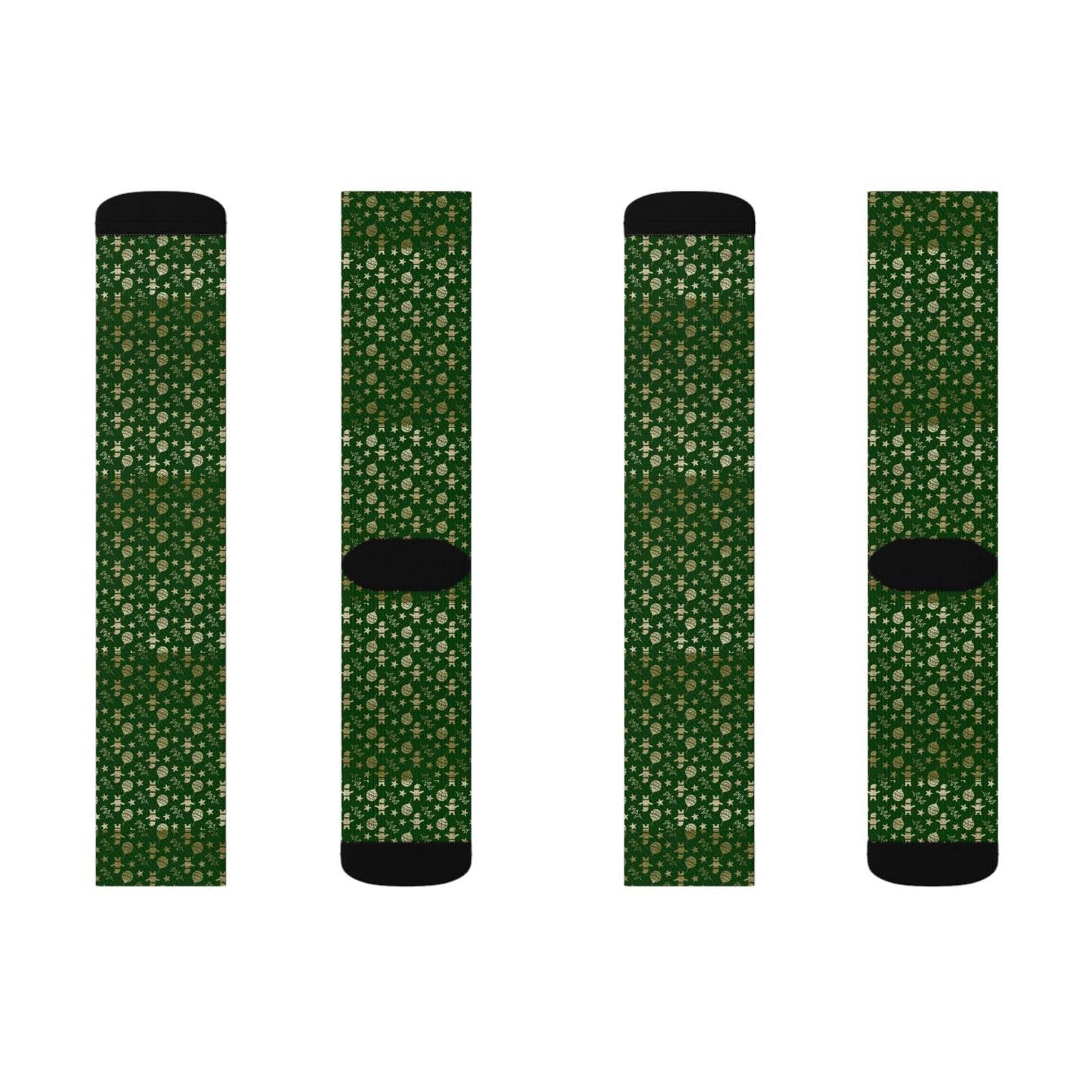 Christmas Novelty Socks, Green Casual Funny Fun Socks for Men & Women Christmas Gift