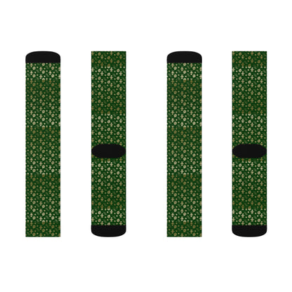 Christmas Novelty Socks, Green Casual Funny Fun Socks for Men & Women Christmas Gift