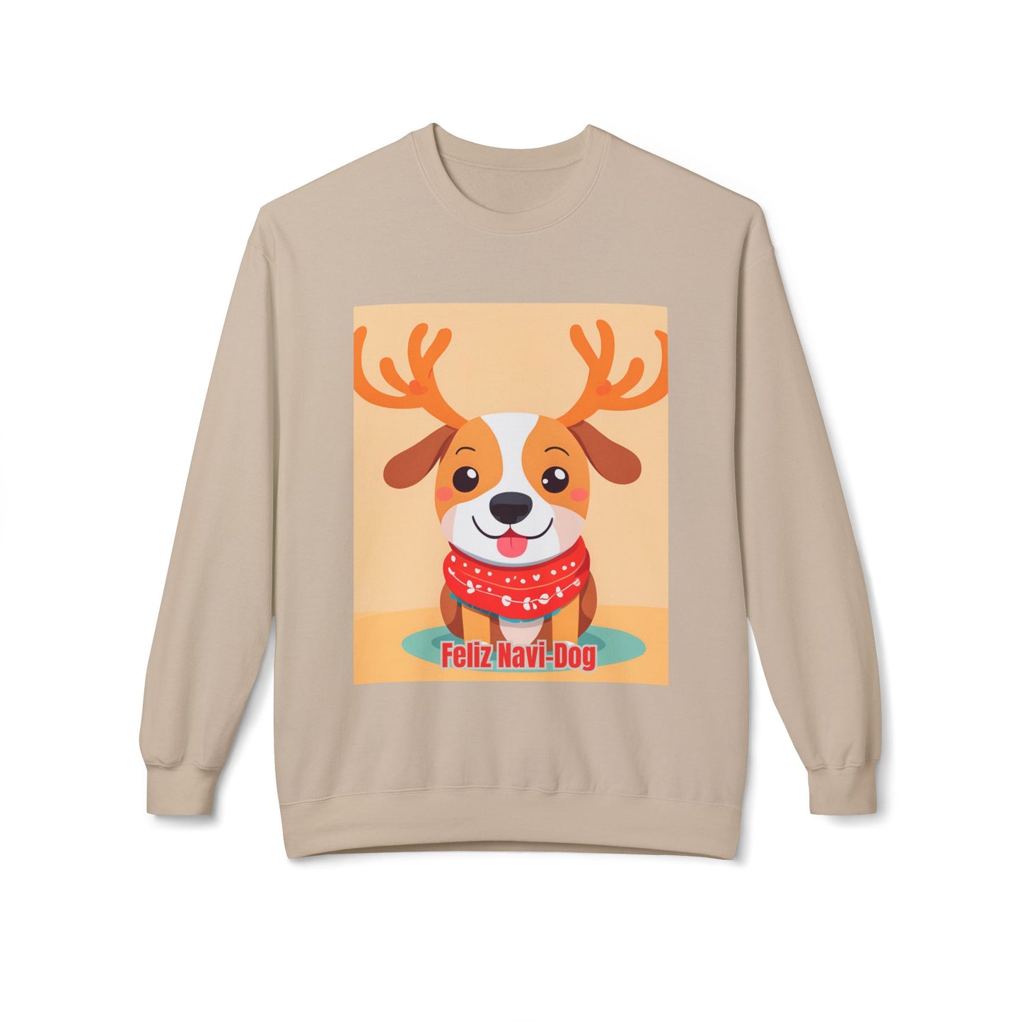 Feliz Navi Dog Sweatshirt, Ugly Christmas Jumper, Holiday Pet Lovers Gift, Funny Winter Pullover, Cozy Xmas Sweater, Soft Fleece Crewneck