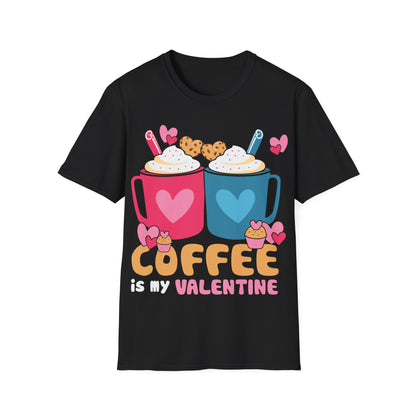 coffee  is my valentine graphic tee shirt  Valentine day shirt for coffee lovers