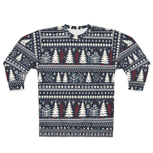 Fair Isle Christmas Sweatshirt for Men Holiday Sweater Scandinavian Sweatshirt Gift