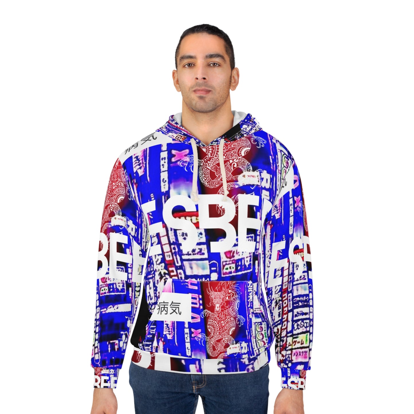 Abstract Collage Hoodie Unique Collage art Hooded Sweatshirt
