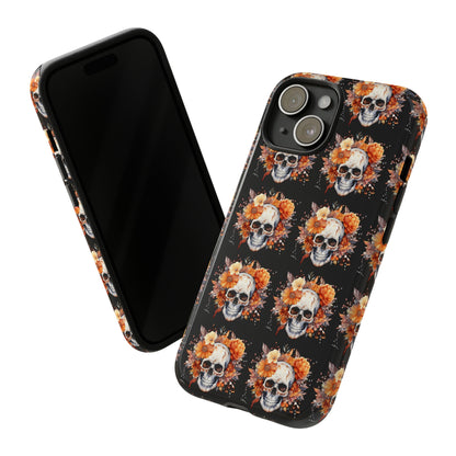 Skeleton iPhone Case, Goth Cell Phone Case, Halloween Skeleton Phone Case,