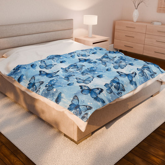 Cozy Butterfly Plush Blanket- Cute Butterfly Blanket Throw