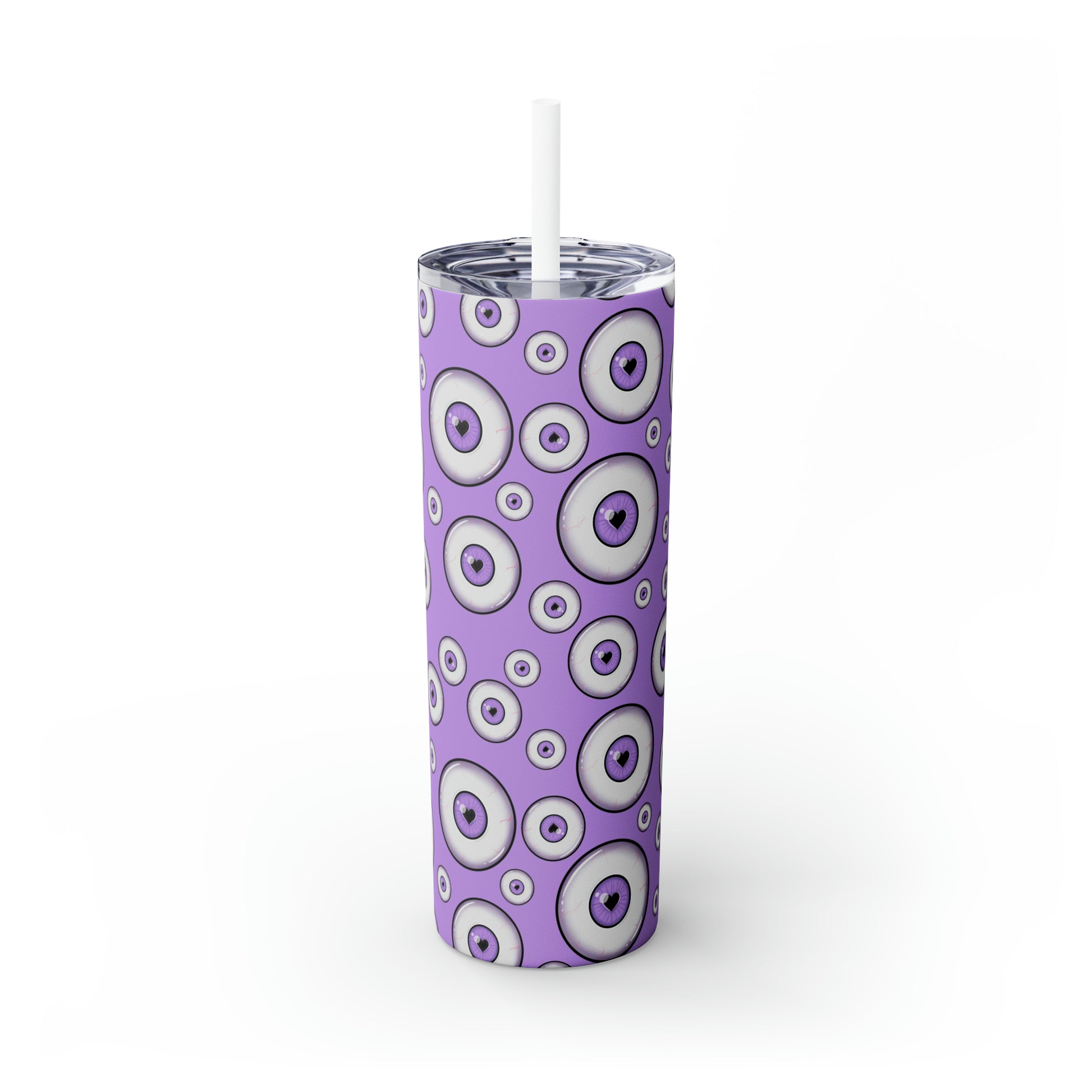 purple eye pastel goth skinny tumbler 20 oz maars tumbler