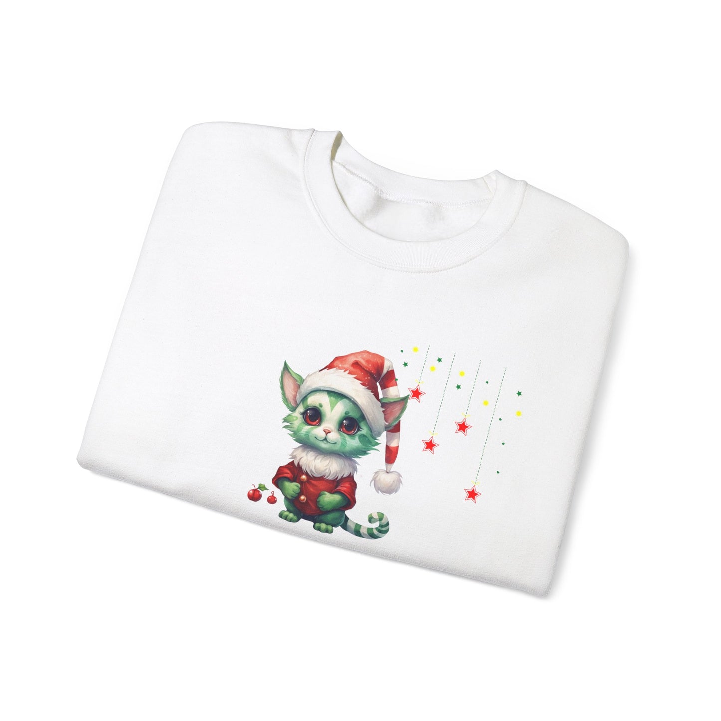 Funny Christmas Cat Sweatshirt - Christmas Crewneck- Holiday Sweatshirt