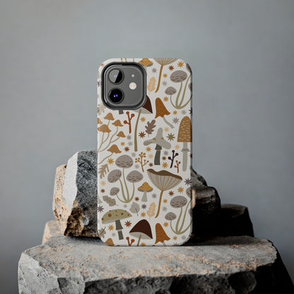 Mushroom Cell Phone Case, Boho Retro Cool Cute Tough Phone Cases