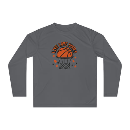 Basketball Shirt, Basketball Mom, Dad, Game Day Shirt, Sports T-shirt, Unisex Performance Long Sleeve Shirt