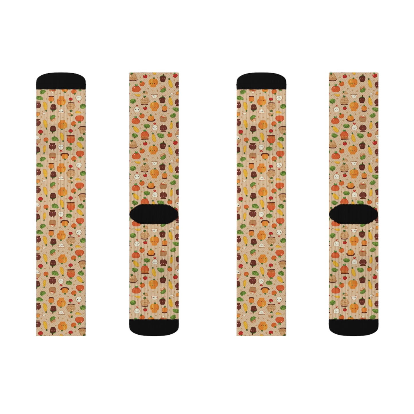 Kawaii Novelty Socks, Thanksgiving Socks Casual Funny Fun Socks for Men & Women,