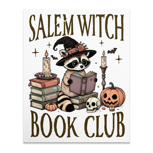 Salem Witch Book Club Raccoon Reading product