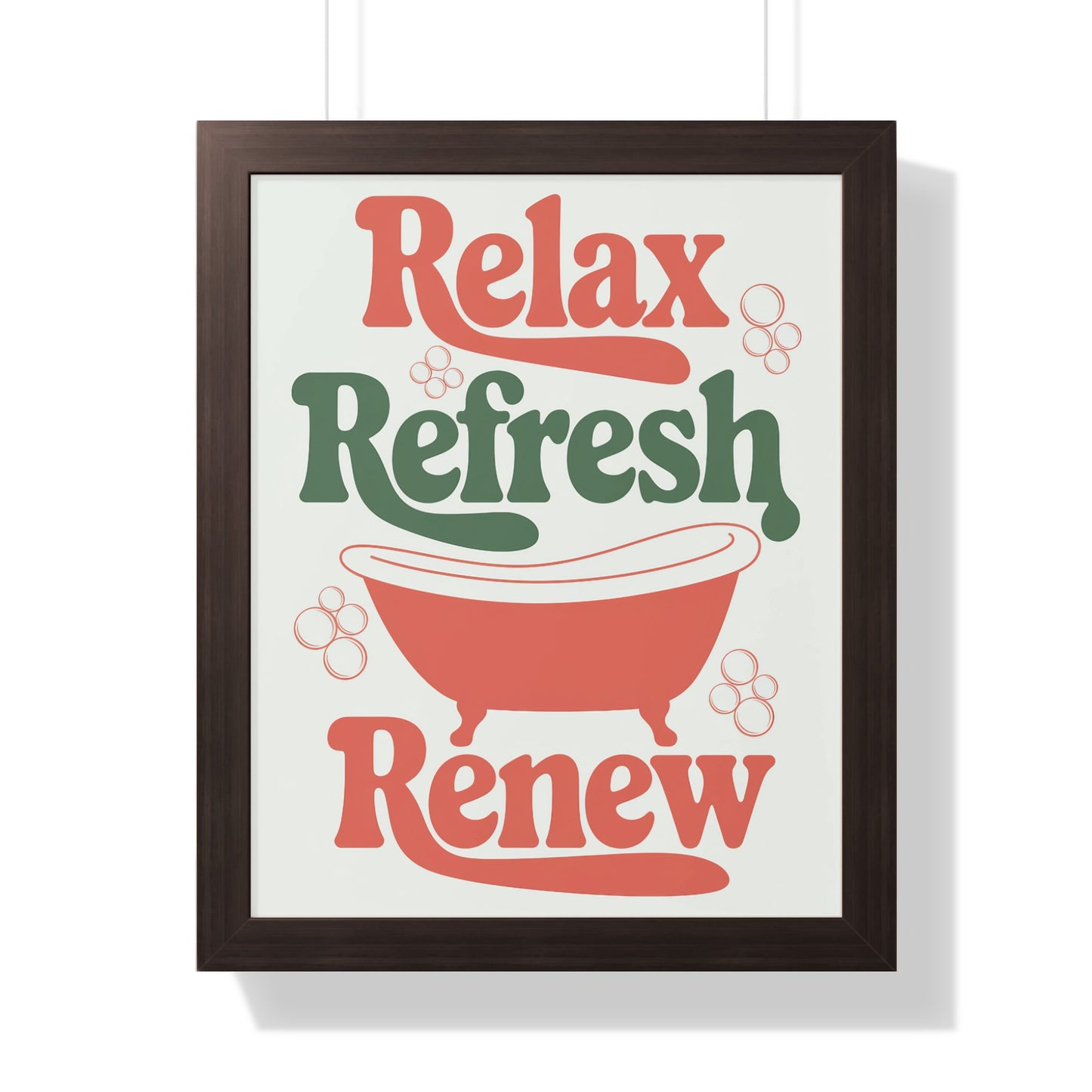 Relax Refresh Renew Inspiring Wall Art Product