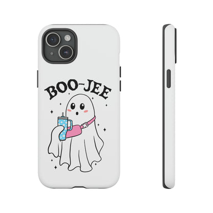 Boo Jee Ghost Phone Case, Halloween Cell Phone Case, Cute iPhone 15 Case