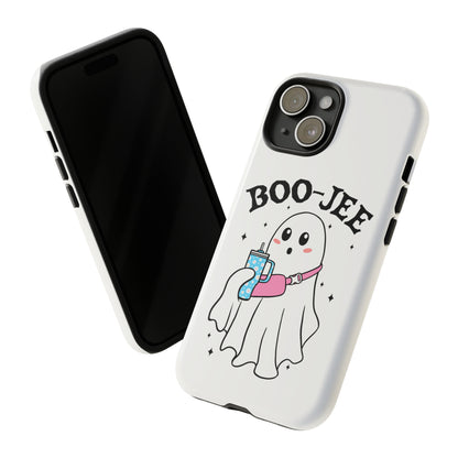 Boo Jee Ghost Phone Case, Halloween Cell Phone Case, Cute iPhone 15 Case
