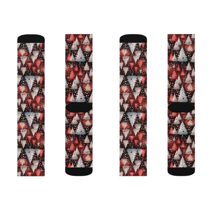 Christmas Tree Novelty Socks, Casual Funny Fun Socks, for Men & Women