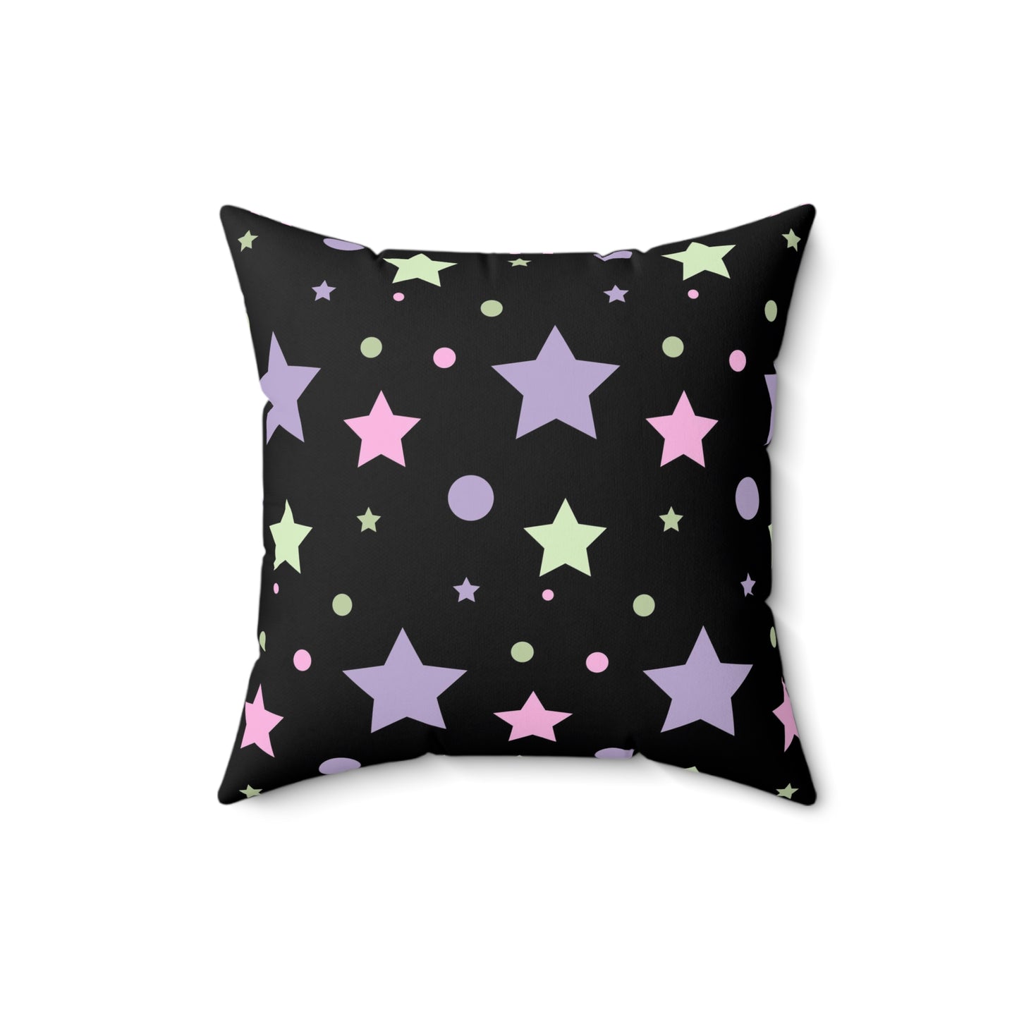 Pastel Goth Star Throw Pillow Throw Pillow Cover,  Goth Decor Polyester Square Pillow