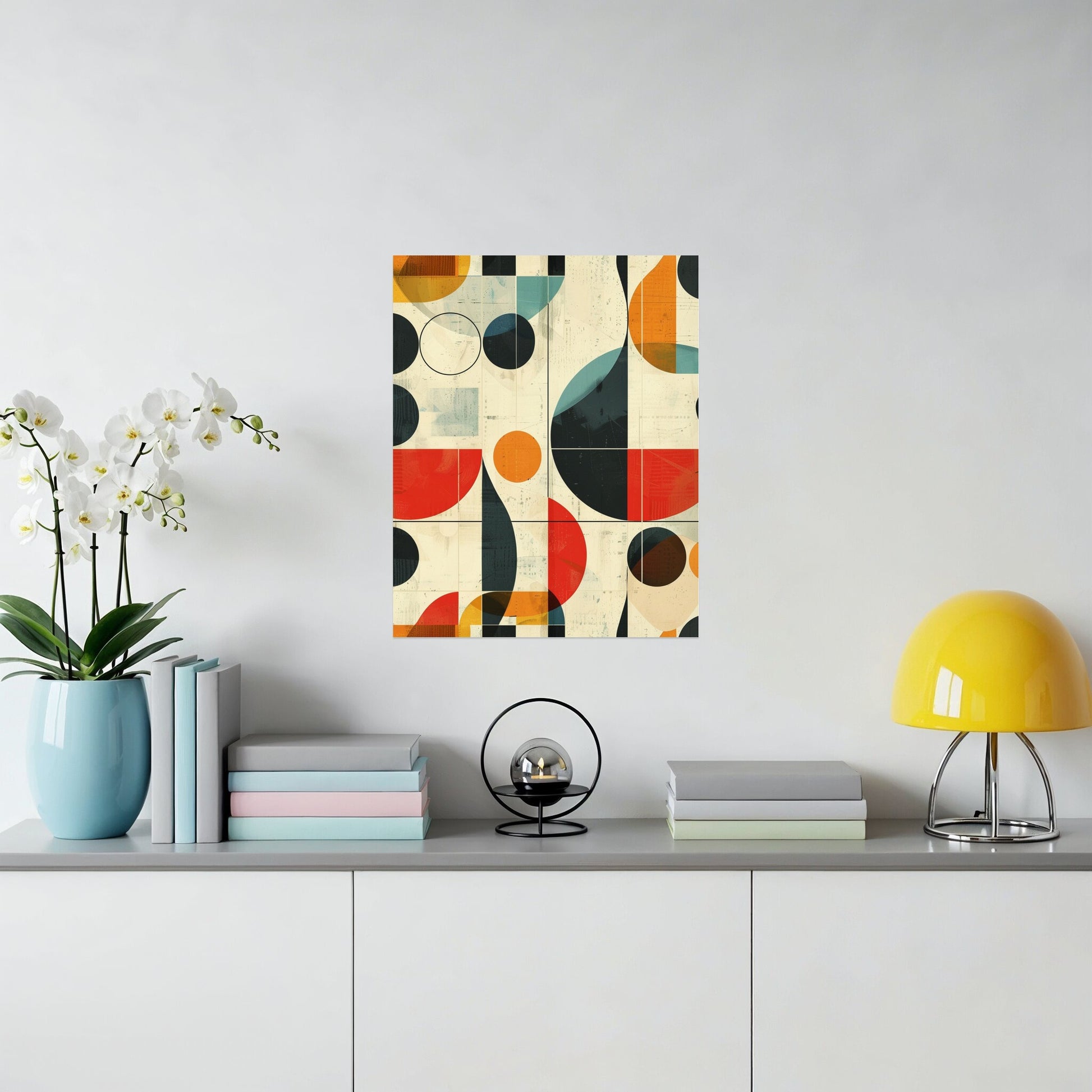 Modern Abstract Geometric Design Wall Art Decor Print