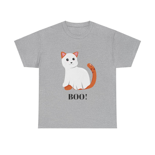 Ghost Cat Shirt, Funny Halloween Cat Ghost T-Shirt, Horror Shirt, Boo Shirt