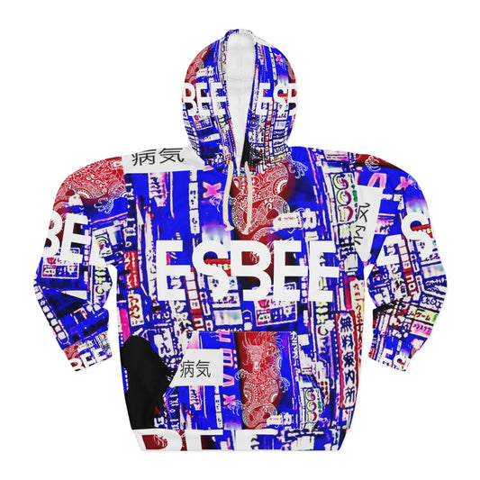 Abstract Collage Hoodie Unique Collage art Hooded Sweatshirt