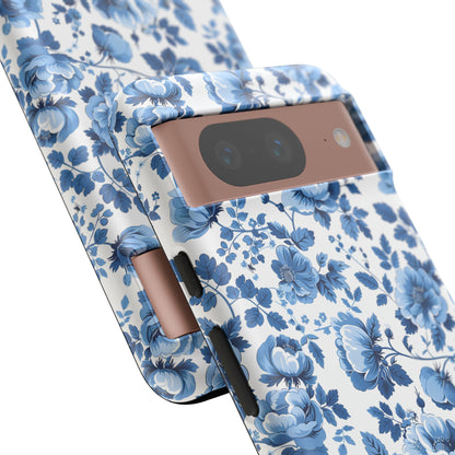 Phone Case - Blue Floral French Cottagecore Tough Case