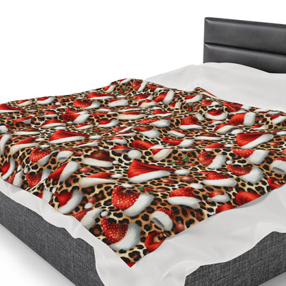 Leopard Christmas Throw Blanket Couch  Cozy Christmas Blanket