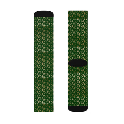 Christmas Novelty Socks, Green Casual Funny Fun Socks for Men & Women Christmas Gift