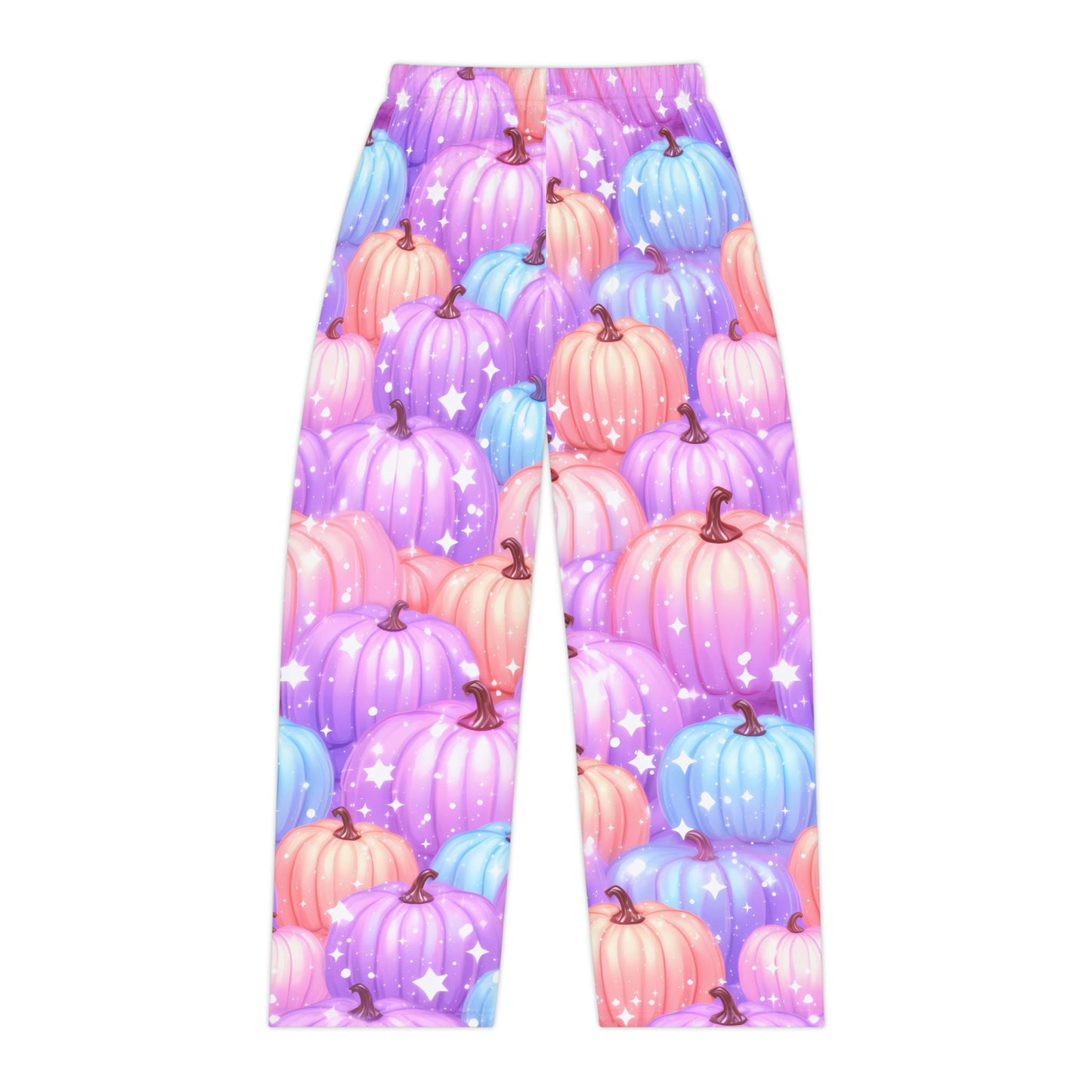 Pink Halloween Pumpkin Women's Pajama Pants, Flirty Loungewear