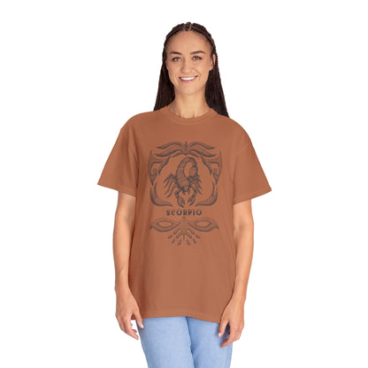 Comfort Colors Scorpio Vintage Shirt, Zodiac T-shirt, Leo Shirt Unisex Garment-Dyed T-shirt