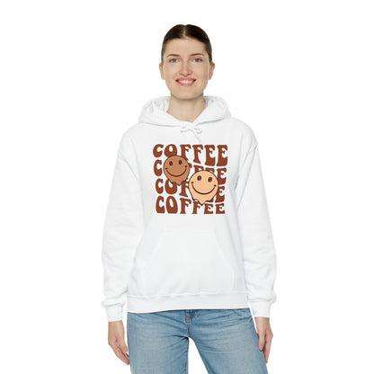 Retro Coffee Hoodie Sweatshirt, Oversize Streetwear Unisex Hooded Sweatshirt