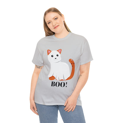 Ghost Cat Shirt, Funny Halloween Cat Ghost Boo Shirt, Horror Shirt, Halloween Shirt