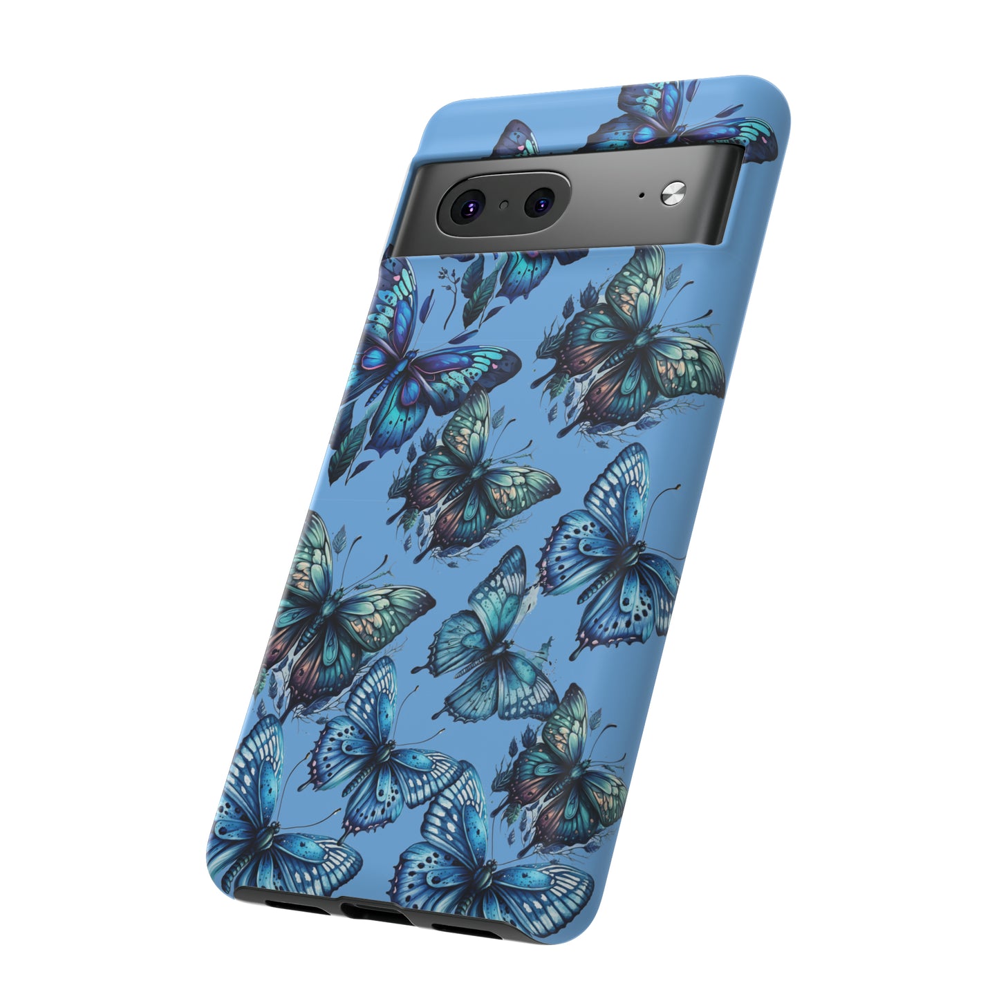 Blue Butterfly iPhone Case, Cute Cell Phone Case, Abstract Phone Case, iPhone Cover