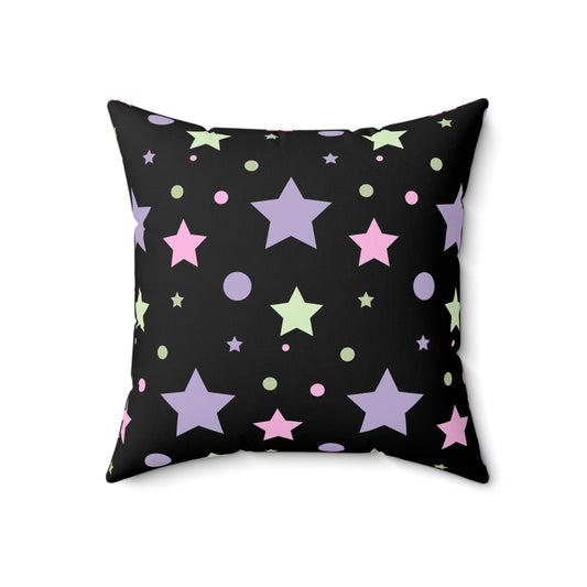 pastel goth star decorative throw pillow and cover gothic decor