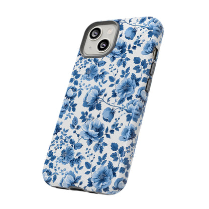 Phone Case - Blue Floral French Cottagecore Tough Case