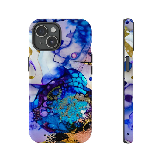 blue abstract cell phone case cover for cell phones