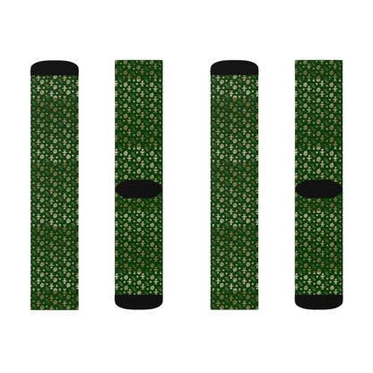 Christmas Novelty Socks, Green Casual Funny Fun Socks for Men & Women Christmas Gift