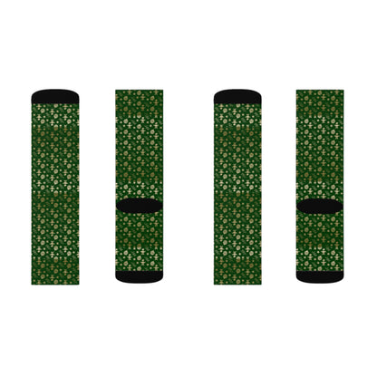 Christmas Novelty Socks, Green Casual Funny Fun Socks for Men & Women Christmas Gift