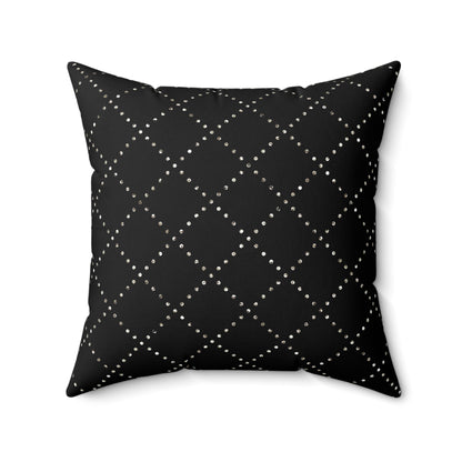 Black and White Square Couch Pillow Decorative Pillow Home Decor