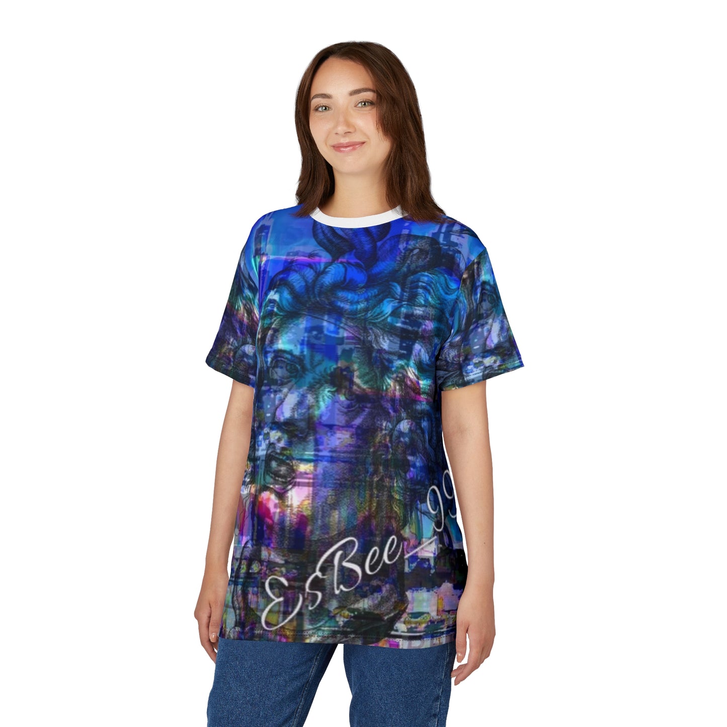 Medusa Abstract Graphic Tee Gothic Streetwear