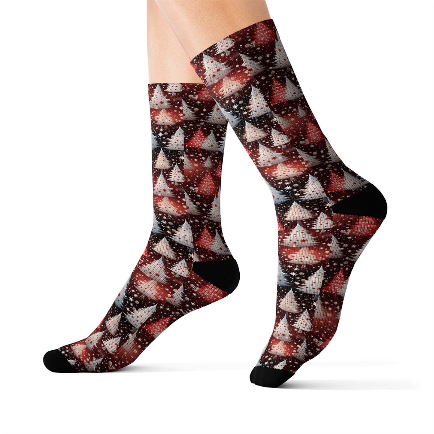 Christmas Tree Novelty Socks, Casual Funny Fun Socks, for Men & Women