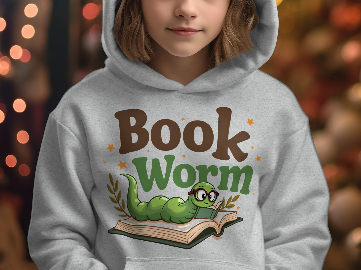 Book Worm Hoodie for Avid Readers Fun Product